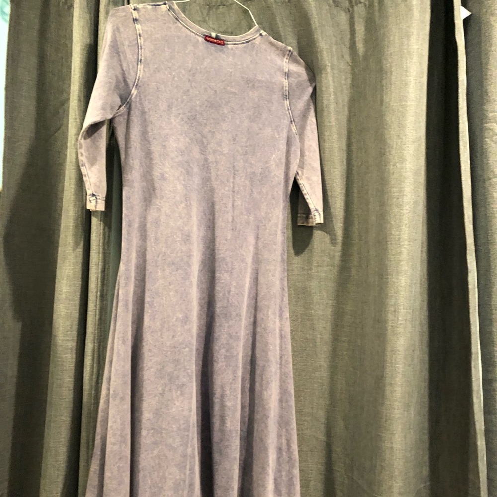 Hard tail washed out blue denim dress